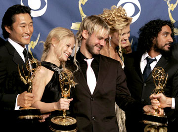 Доминик был счастлив, когда весь актёрский состав сериала «Остаться в живых» получил «Эмми» (2005)